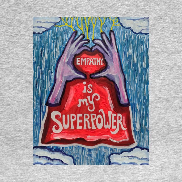 Empathy Superpower Superhero Cape by Art by Deborah Camp